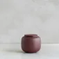 Keramische kleine urn Seres roodbruin eco engobe