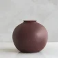 Keramische urn Veda roodbruin eco engobe