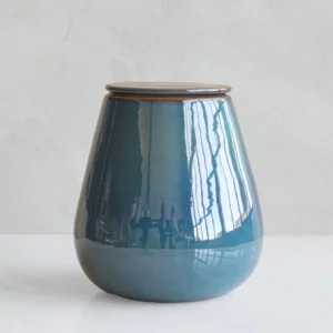 Keramische urn Athos groen & blauw keramiek