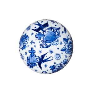 Royal Delft Memento Blue Pebble True Love mini urn