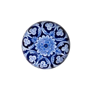 Royal Delft Memento Blue Pebble Blue Flower mini urn