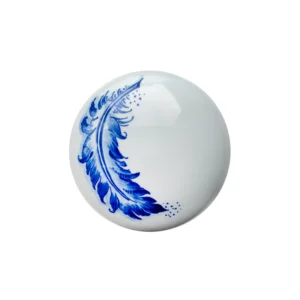 Royal Delft Memento Blue Pebble Feather mini urn