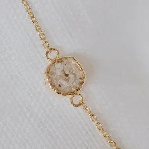 Round as armband / assieraad goud