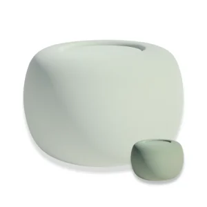 Keramische mini-urn Luz Varengroen vergelijk met grote urn