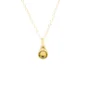 Birthstone ashanger / assieraad november citrien goud