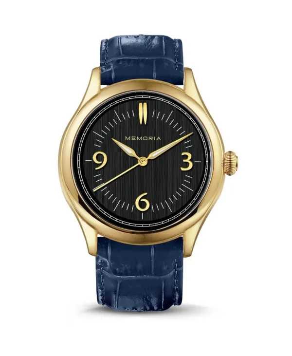 Memoria as urn gedenkhorloge Amare Gold dark blue
