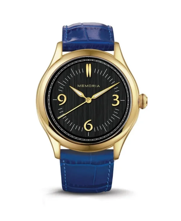 Memoria as urn gedenkhorloge Amare Gold ocean blue