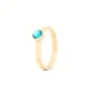 Birthstone ring / assieraad december blauwe topaas goud tadblu
