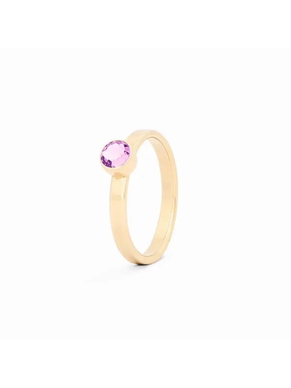 Birthstone ring / assieraad juni alexandriet edelsteen goud tadblu