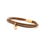 Charm as armband / assieraad cognac goud tadblu
