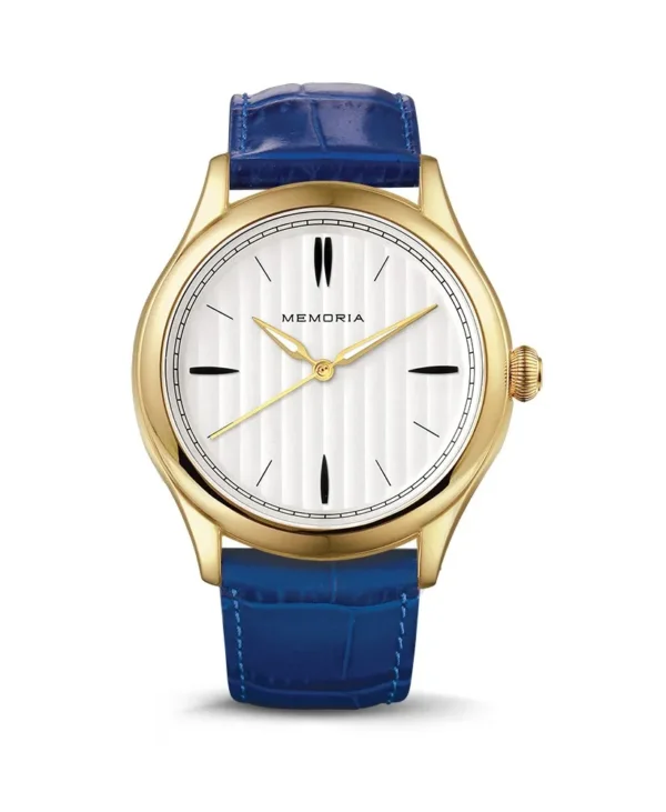 Memoria as gedenkhorloge Lux Gold Ocean Blue