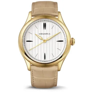 Memoria as gedenkhorloge Lux Gold Sand