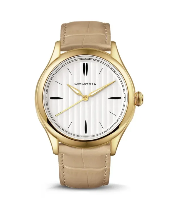 Memoria as gedenkhorloge Lux Gold Sand