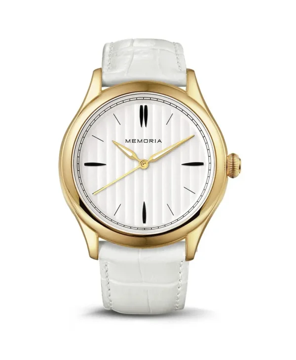 Memoria as gedenkhorloge Lux Gold White