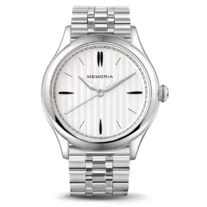 Memoria as urn gedenkhorloge Lux Snow stainless steel