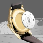 Memoria as gedenkhorloge Lux Gold achterzijde
