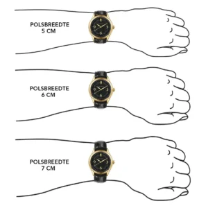 Memoria as urn gedenkhorloge Amare Gold polsmaat