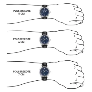 Memoria as urn gedenkhorloge Lux Sky polsmaat