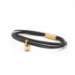 Charm as armband / assieraad zwart goud tadblu