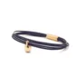 Charm as armband / assieraad donkerblauw goud tadblu