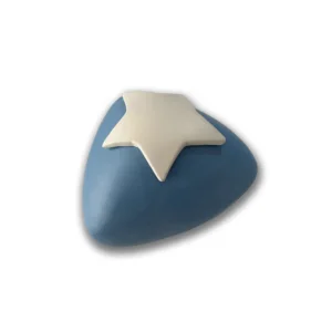 Keramische kinderurn ster blauw profil