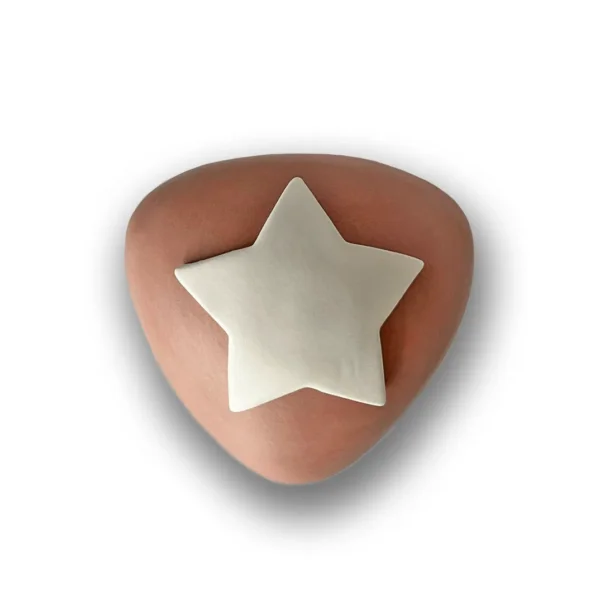 Keramische kinderurn Ster roze