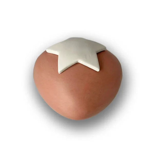 Keramische kinderurn Ster roze voor