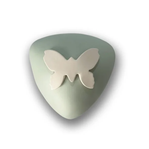 Keramische kinderurn Vlinder groen