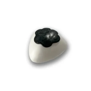 Keramische dierenurn met pootafdruk profil