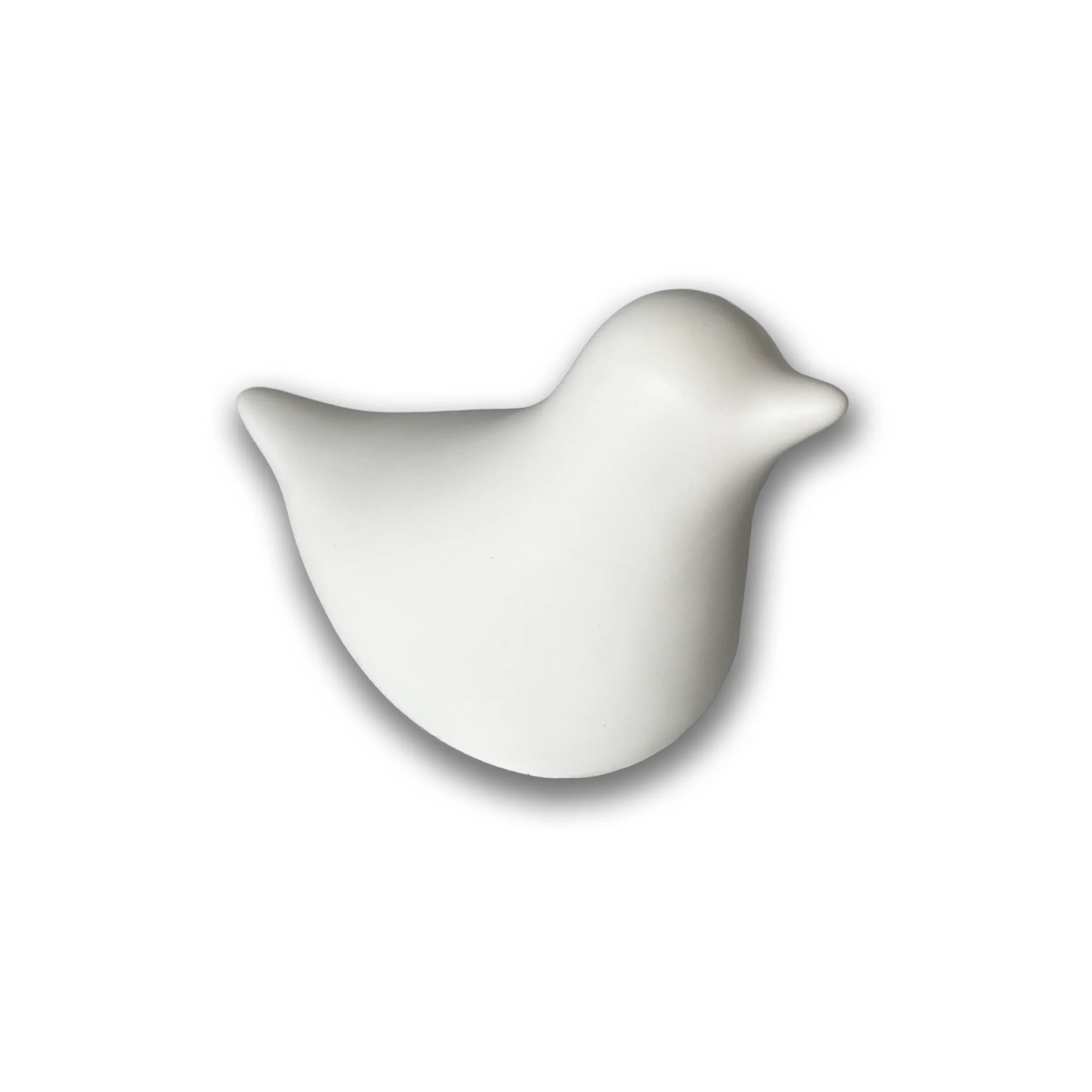Keramische mini-urn vogel wit