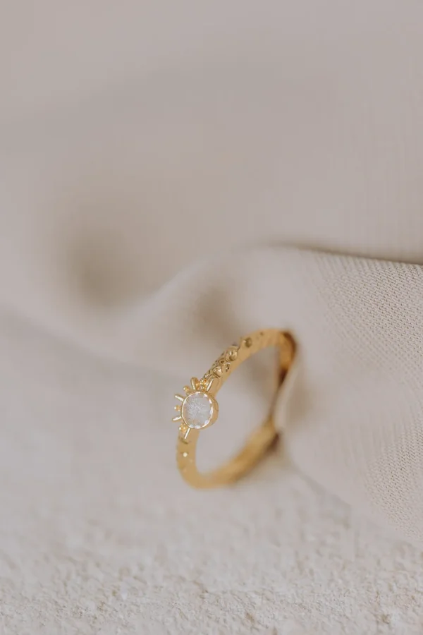 Rising Sun as ring/assieraad goud