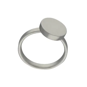 Graveerbare as ring / assieraad edelstaal 2