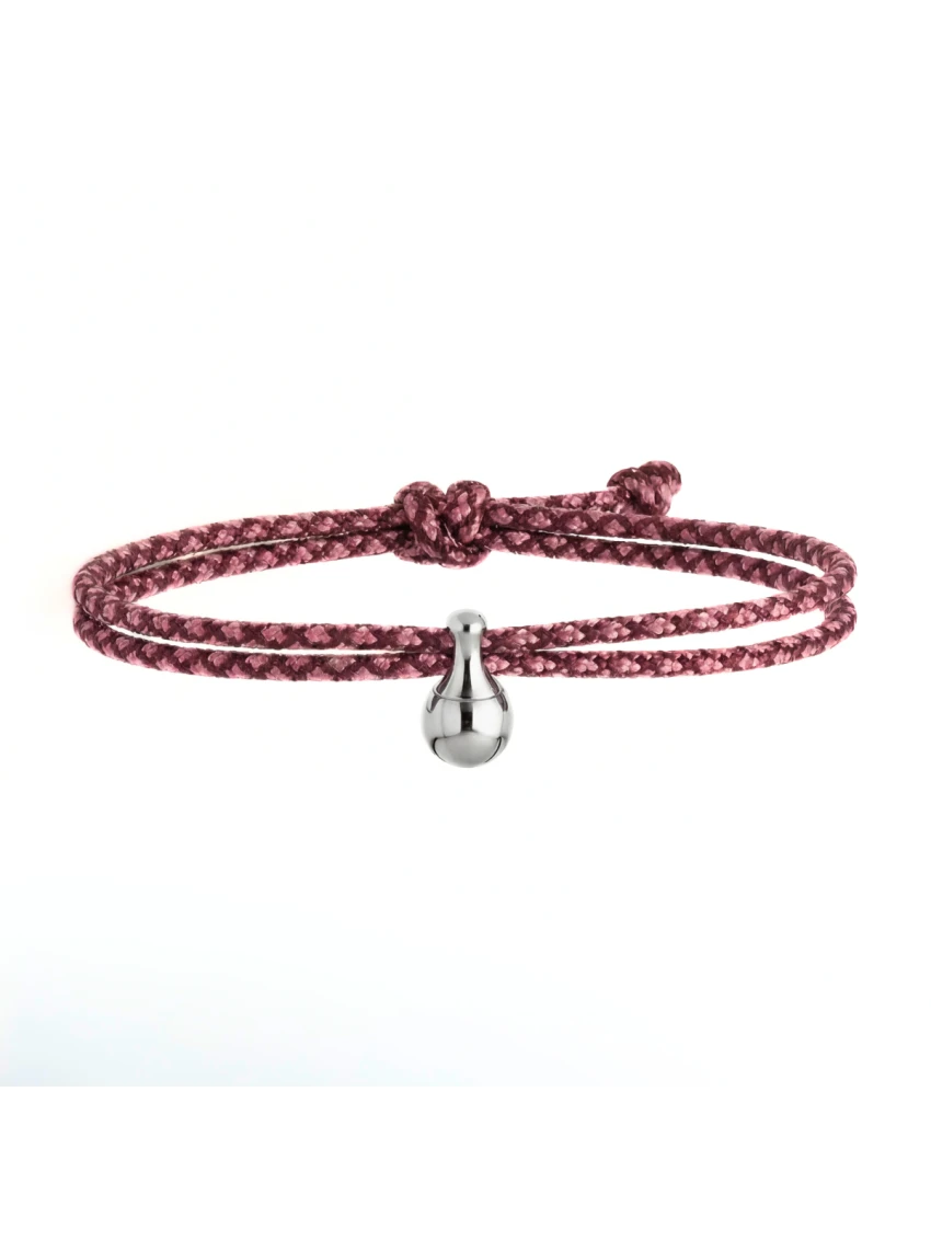 Jubilee as armband / assieraad roze & mauve met edelstaal