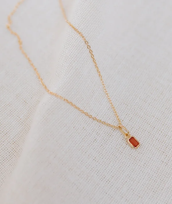 Birthstone hanger januari granaat