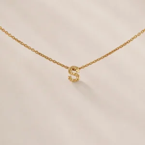 Mini Initial letter ketting met 1 letter