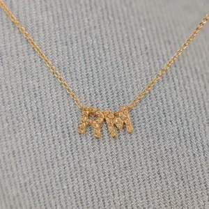 Mini Initial letter ketting met 2 letters - Afbeelding 3