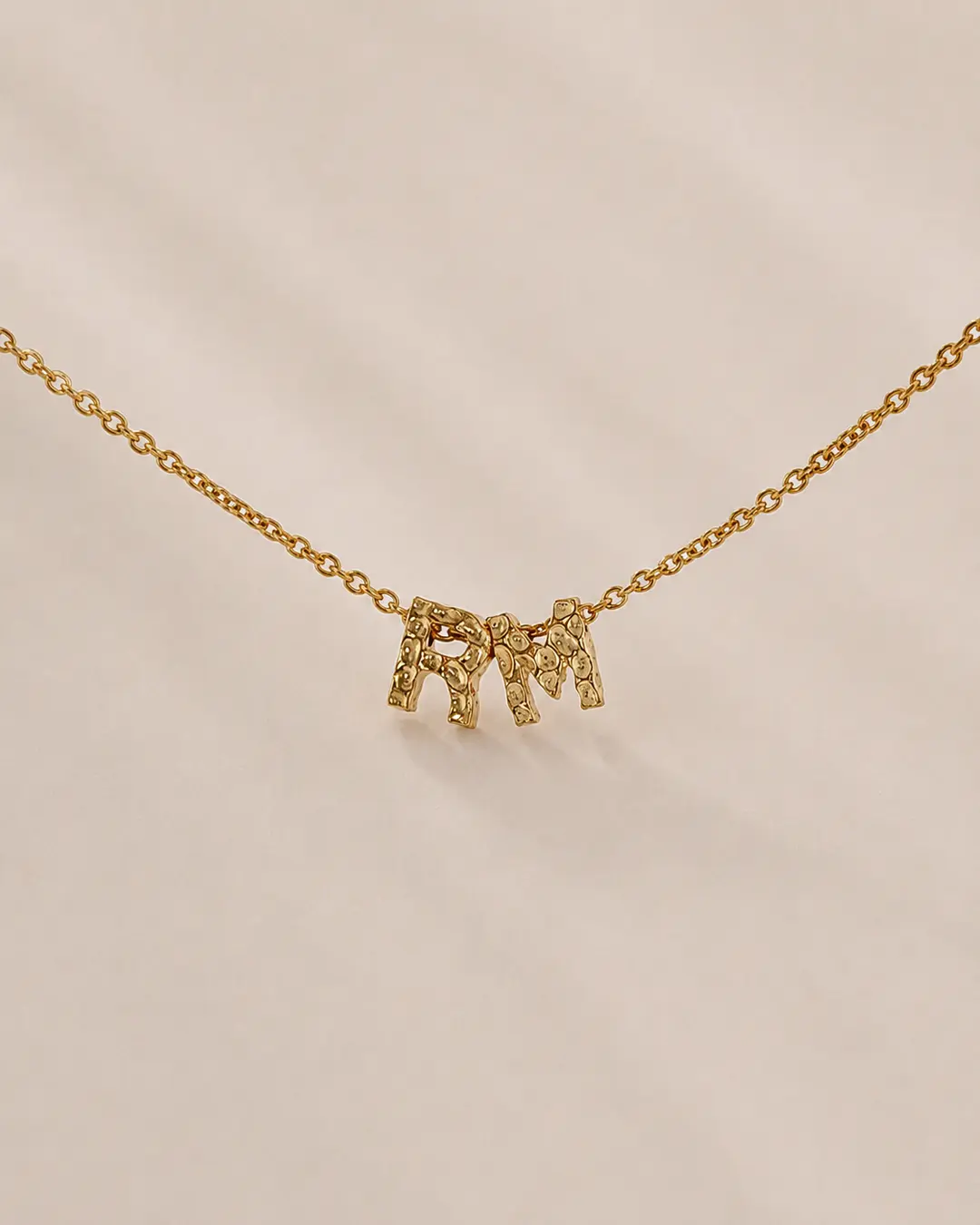 Mini Initial letter ketting met 2 letters
