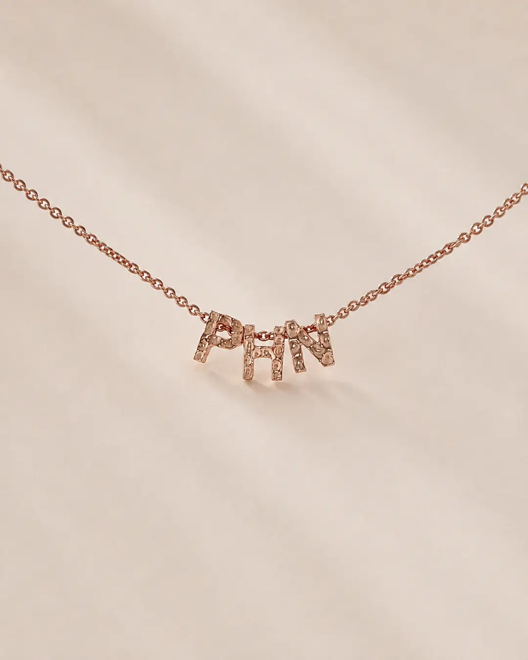 Mini Initial letter ketting met 3 letters