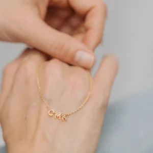 Mini Initial letter ketting met 3 letters - Afbeelding 3