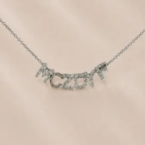 Mini Initial letter ketting met 6 letters