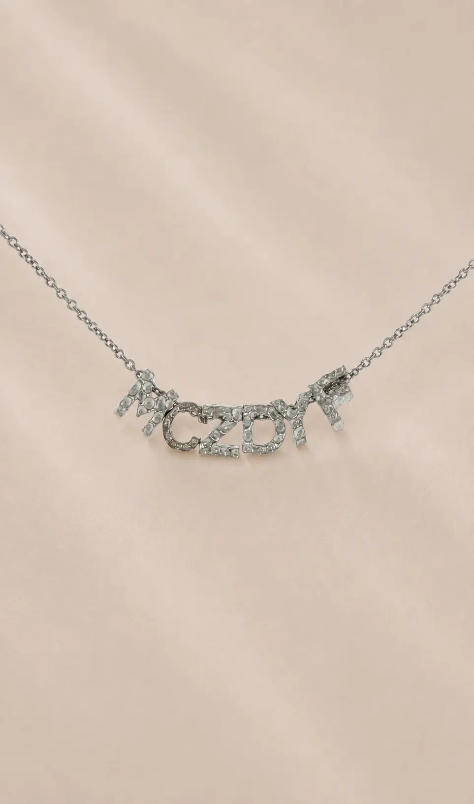 Mini Initial letter ketting met 6 letters