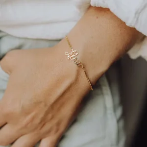 Naam armband schrijfletters