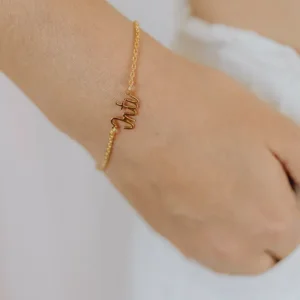 Naam armband schrijfletters - Afbeelding 5