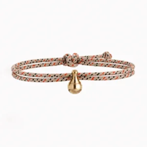EVER CLOSE as armband / assieraad zand & oranje met goud