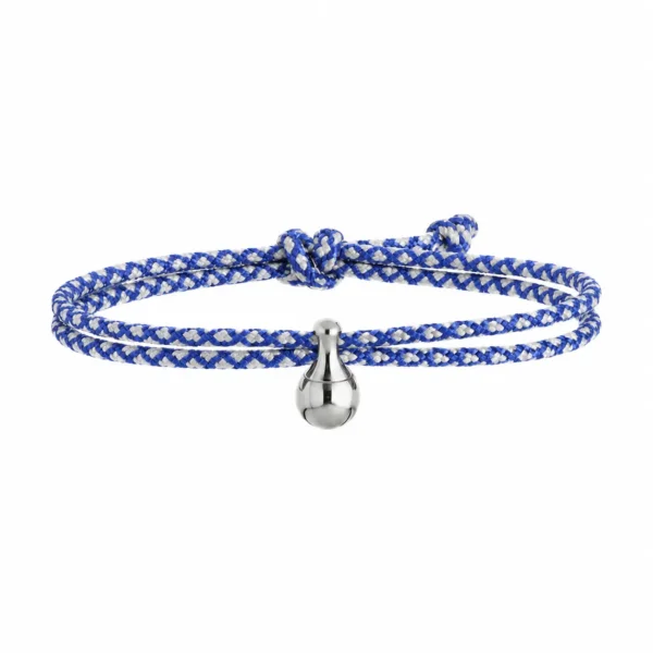 TB-TENDER EVER TENDER as armband / assieraad blauw & wit met edelstaal